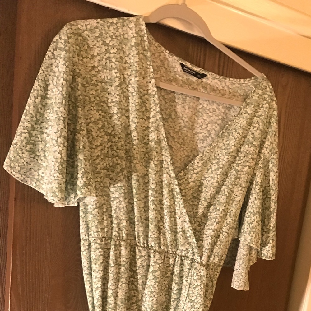 Light green flower dress